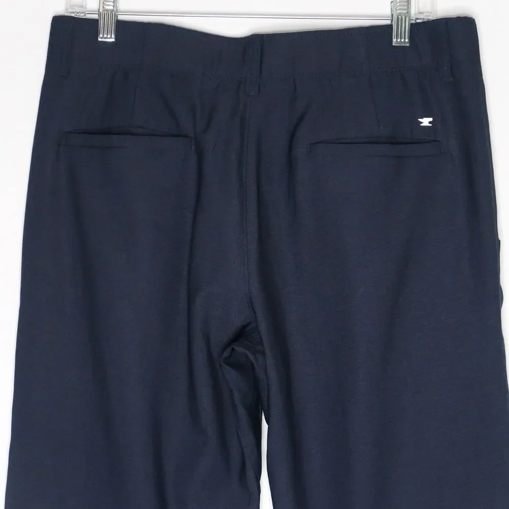 Haggar Mens H26 Pants Size‎ 33x32 Blue Active Stretch Active Fit